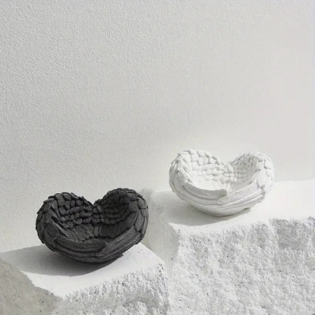 Matrita de silicon, Milmatt, Model Aripi de inger, pentru lumanari si praf ceramic, silicon alimentar, non toxic [4]