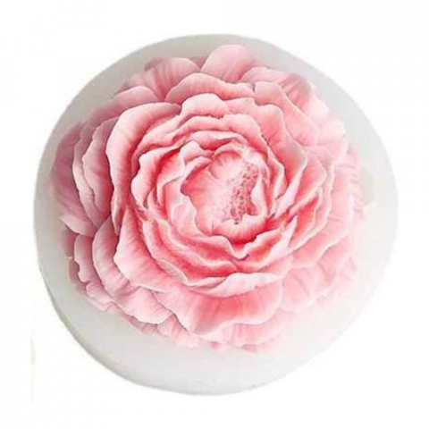 Matrite pentru Lumanari - Matrita de silicon, Milmatt, Model Bujor, pentru lumanari, silicon alimentar, non toxic, 96 x 96 x 37 mm