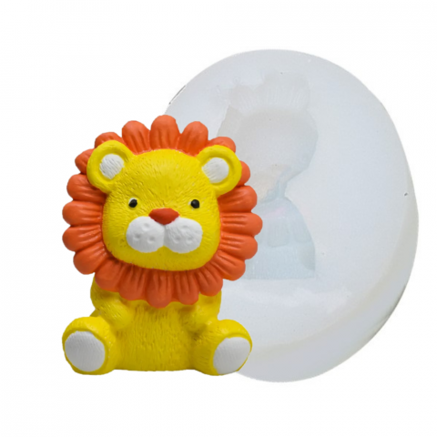 Matrite pentru Lumanari - Matrita de silicon, Milmatt, Model leu, pentru lumanari, silicon alimentar, non toxic, 85 x 65 x 35 mm