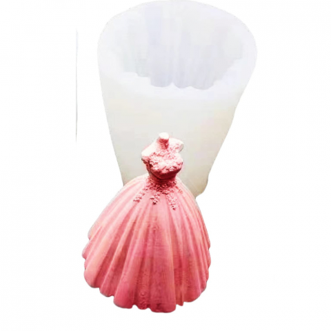 Matrita de silicon, Milmatt, Model Mireasa, pentru lumanari, silicon alimentar, non toxic, 85 x 65 mm [4]
