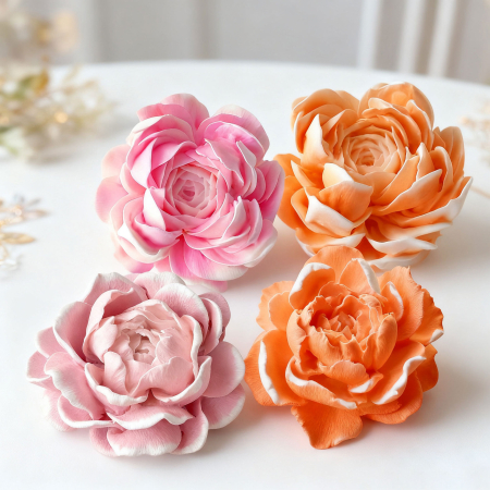 Matrita de silicon, Milmatt, Floare Jasmin, pentru lumanari, non toxic, 77 x 40 cm [3]