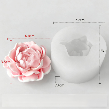 Matrita de silicon, Milmatt, Floare Jasmin, pentru lumanari, non toxic, 77 x 40 cm [1]