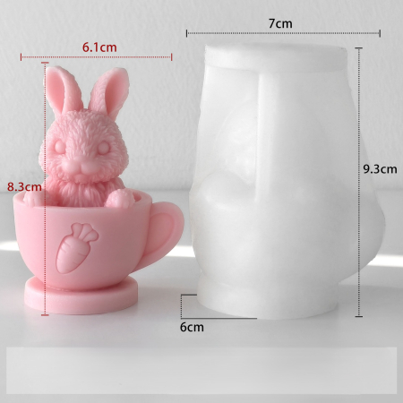 Matrita de silicon, Milmatt, Iepuras in ceasca [4]