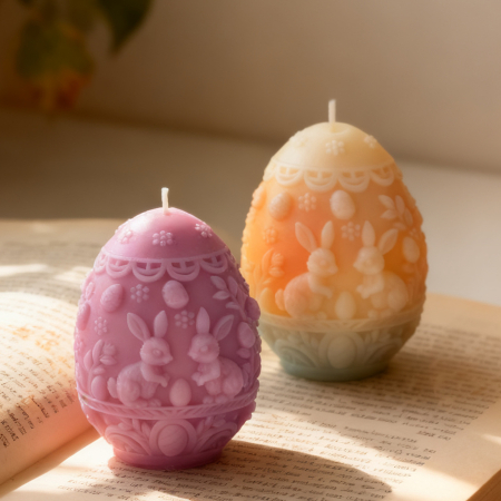 Matrita de silicon, Milmatt, Ou paste cu doi  iepurasi [2]