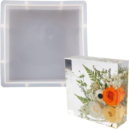 Matrite pentru rasina epoxidica - Matrita de silicon, Milmatt, pentru rasina epoxidica, forma patrata