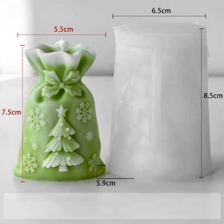 Matrita de silicon, Milmatt, Sac Craciun cu Brad [1]