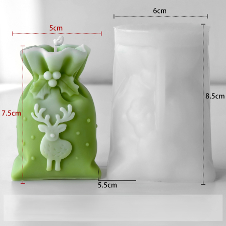 Matrita de silicon, Milmatt, Sac Craciun cu Ren [1]