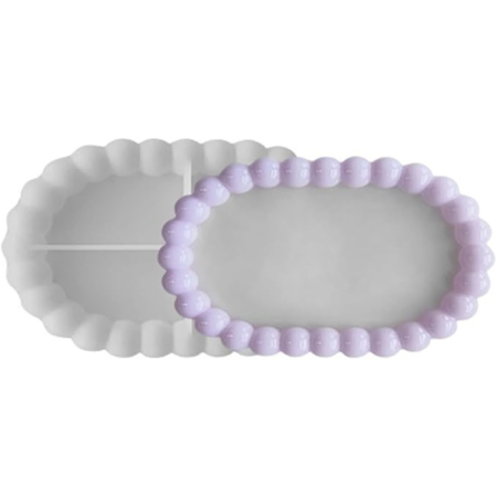 Matrite pentru rasina epoxidica - Matrita de silicon, Milmatt, Tava Ovala, silicon premium, reutilizabil, potrivit pentru praf ceramic, gips, ipsos, rasin epoxidica