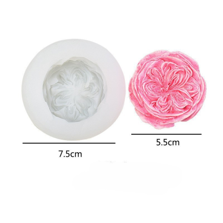 Matrita de silicon, Milmatt, Trandafir Austin 3, dimensiune 7.5 cm [1]