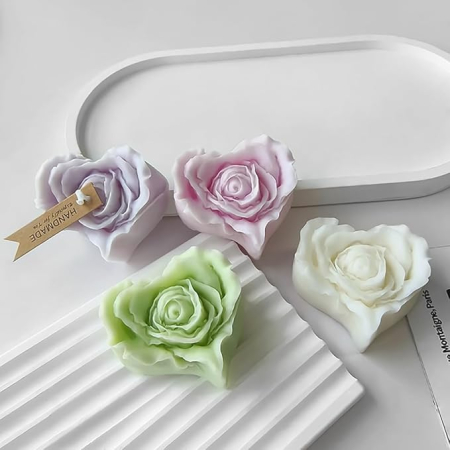 Matrita de silicon, Milmatt, Inima Trandafir 2 [3]