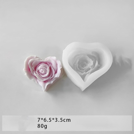 Matrita de silicon, Milmatt, Inima Trandafir 2 [1]