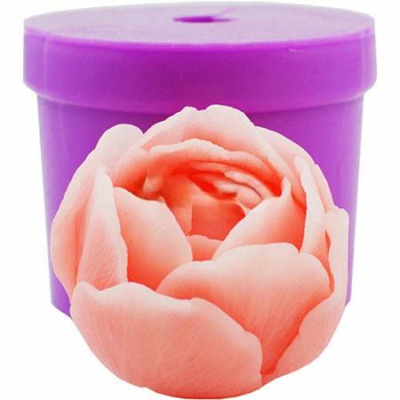 Matrite pentru Lumanari - Matrita de silicon, Milmatt, Bujor 3,   pentru sapun si lumanari