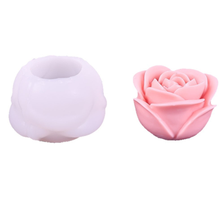 Matrite pentru Lumanari - Matrita de silicon, Milmatt, Trandafir 8, pentru sapun si lumanari