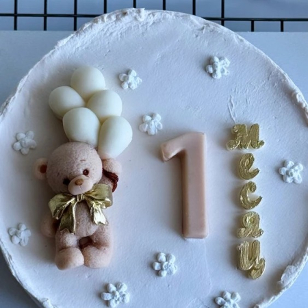 Matrita de silicon, Milmatt, Ursulet mic cu baloane, pentru sapun si lumanari [5]