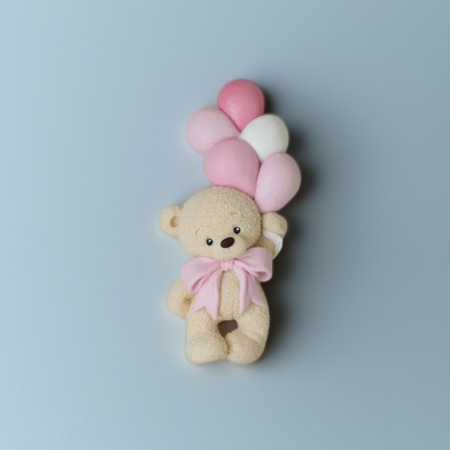 Matrita de silicon, Milmatt, Ursulet mic cu baloane, pentru sapun si lumanari [4]