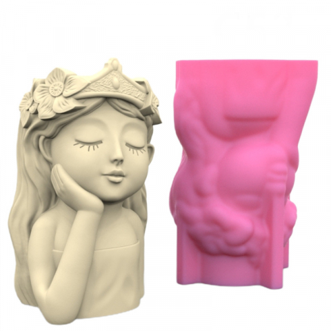 Matrite pentru mini ghivece/vaze - Matriță silicon minighivece – Turnare praf ceramic, ipsos, beton, DIY handmade