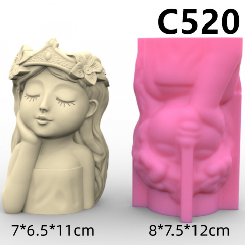 Matriță silicon minighivece – Turnare praf ceramic, ipsos, beton, DIY handmade [1]