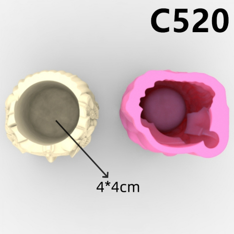 Matriță silicon minighivece – Turnare praf ceramic, ipsos, beton, DIY handmade [2]