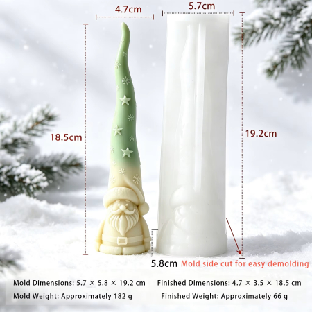 Matriță din silicon pentru lumânări de Crăciun – model decorativ de iarnă [5]