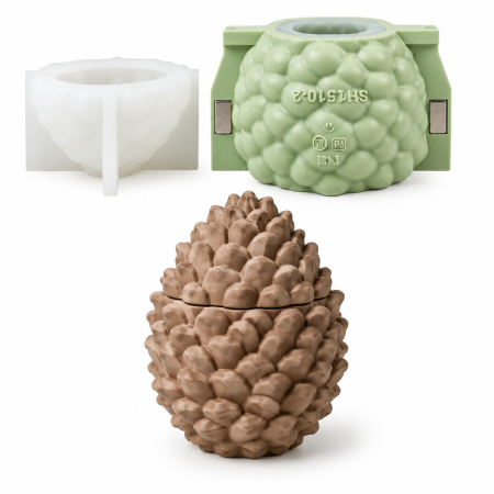 Rasina Epoxidica & Praf Ceramic - Matriță silicon recipient aluna