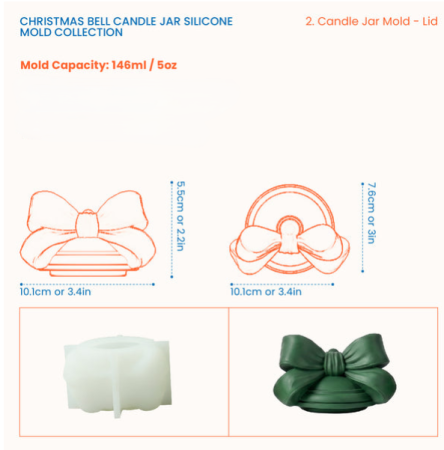 Matriță silicon  recipient clopotel [4]