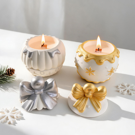 Matriță din silicon pentru recipiente de Crăciun – model decorativ de iarnă [3]
