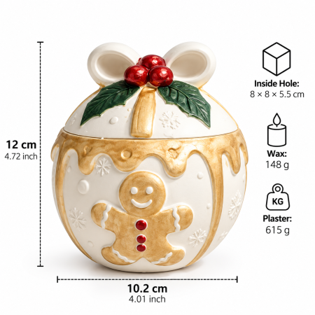 Matriță din silicon pentru recipiente de Crăciun – model decorativ de iarnă [1]