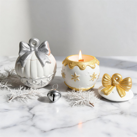 Matriță din silicon pentru recipiente de Crăciun – model decorativ de iarnă [2]