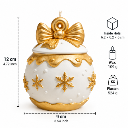 Matriță din silicon pentru recipiente de Crăciun – model decorativ de iarnă [1]