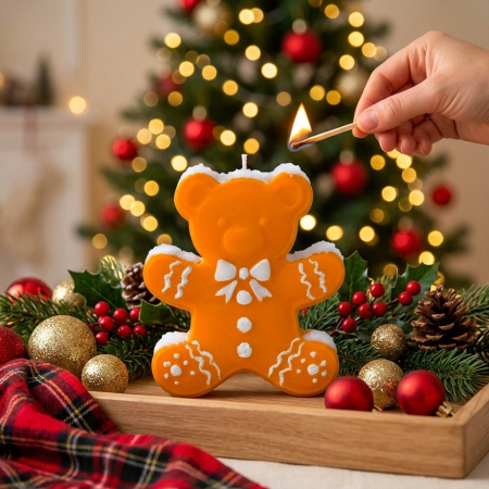 Matriță din silicon pentru lumânări de Crăciun – model decorativ de iarnă [3]