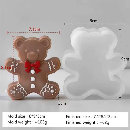 Matriță din silicon pentru lumânări de Crăciun – model decorativ de iarnă [2]