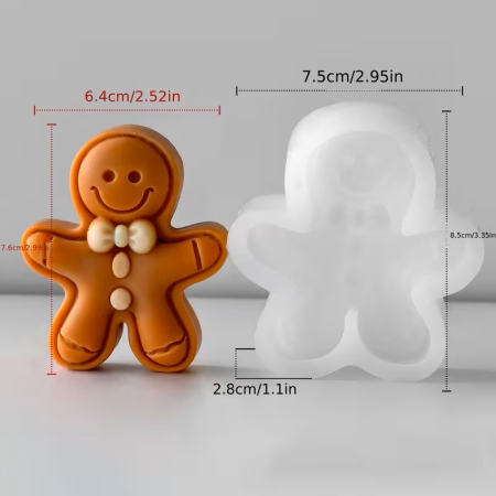 Matriță din silicon pentru lumânări de Crăciun – model decorativ de iarnă [5]
