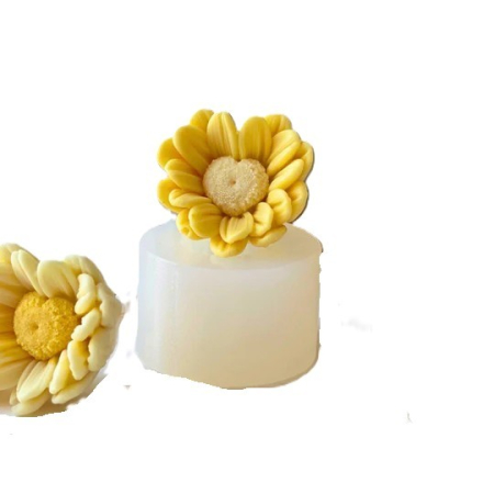 Matrițe Silicon Premium (Food Grade) - Matrita din silicon alimentar premium,  Daisy,  pentru lumânări, săpun și deserturi