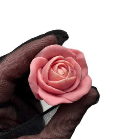 Matrițe Silicon Premium (Food Grade) - Matrita din silicon alimentar premium,  Tea Rose,  pentru desert, săpun și lumânări