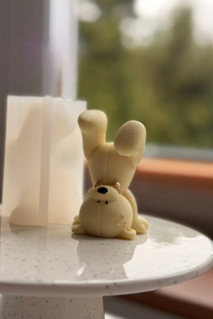 Matrita din silicon alimentar premium, Teddy Bear on Head, pentru lumânări, săpun și deserturi [1]