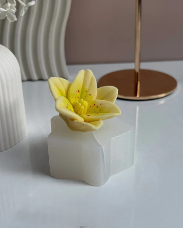 Matrita din silicon alimentar premium, Lily, pentru lumânări, săpun și deserturi [1]