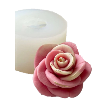 Matrițe Silicon Premium (Food Grade) - Matrita din silicon alimentar premium, Camellia, pentru lumânări, săpun și deserturi