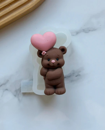 Matrita din silicon alimentar premium, Cupid Teddy Bear, pentru lumânări, săpun și deserturi [3]