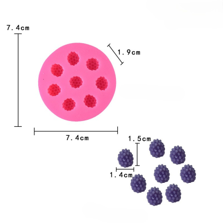 Matrita din silicon, Milmatt, Mure, 7,4 x 1,9 [3]
