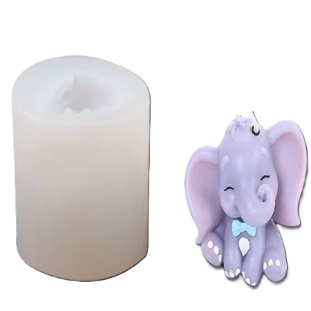 Matrite pentru Lumanari - Matrita din silicon, Milmatt, Elefant cu papion