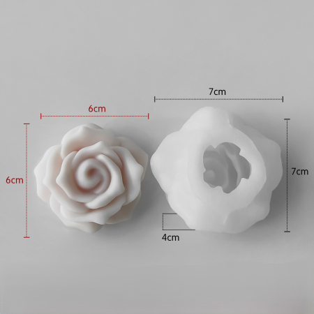 Set 2 matrite silicon Milmatt, Trandafir si Bujor [4]