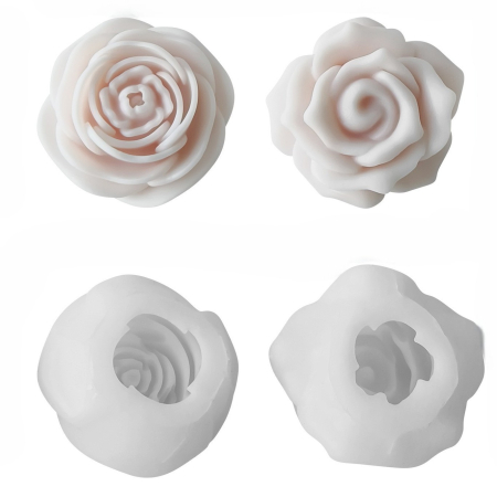 Set 2 matrite silicon Milmatt, Trandafir si Bujor