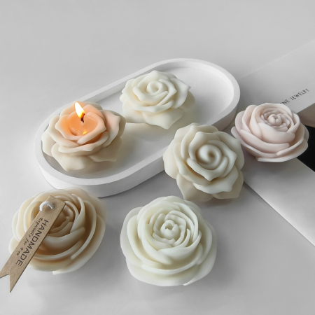 Set 2 matrite silicon Milmatt, Trandafir si Bujor [3]