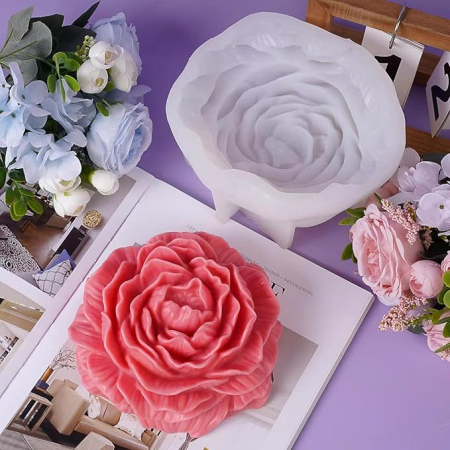 Matrita din silicon, Milmatt, Bujor Extra Large, 17 x 16 cm [5]