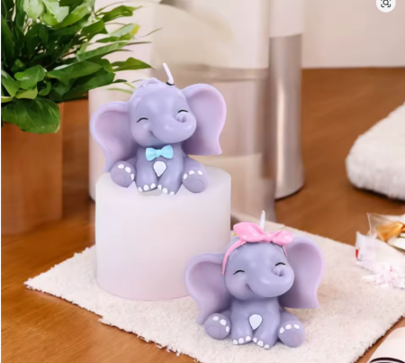 Matrita din silicon, Milmatt, Elefant cu fundita [6]