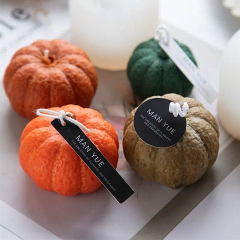 Matrita pentru lumanari, Milmatt, Model Dovleac, Halloween, toamna, silicon alimentar, non toxic, 70 x 55 mm [4]