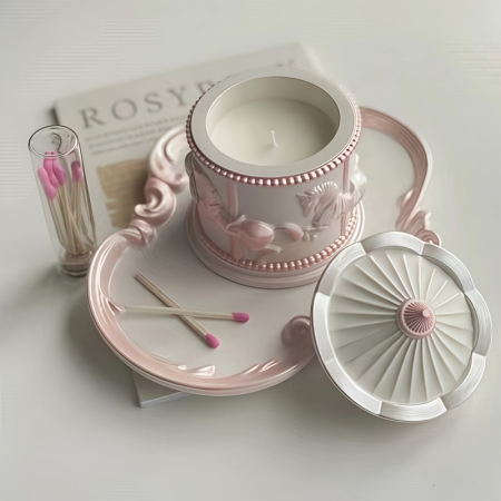 Set matrițe silicon Carusel Vintage cu tavă decorativă [3]