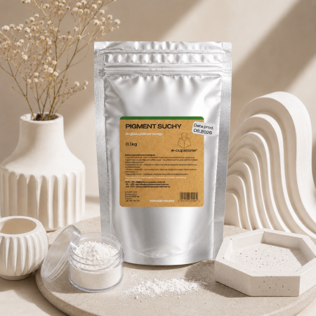 Praf Ceramic și Accesorii - Pigment Pudră Alb pentru Praf Ceramic și Gips Polimeric