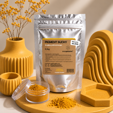 Praf Ceramic și Accesorii - Pigment Pudră GALBEN pentru Praf Ceramic și Gips Polimeric