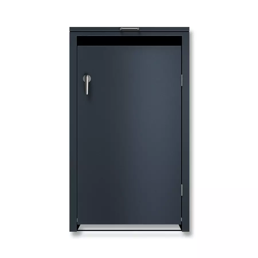 Cutia de gunoi MimoElvo | 1 compartiment | 240l | Antracit RAL 7016 | Mâner ușă cu încuietoare [6]